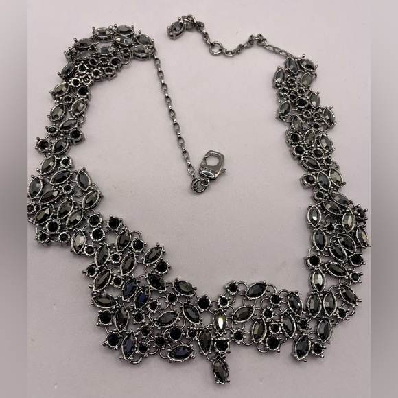 Rare Couture ST JOHN Signed Crystal Collar Necklace Stunning Statement Runway - Picture 9 of 13